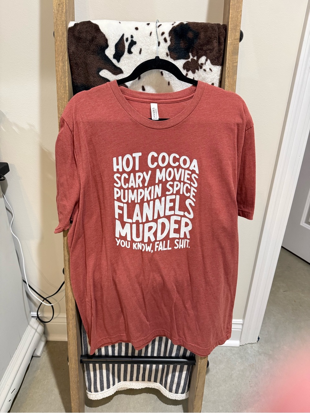 Bella Canvas Rust Red Short-Sleeve Graphic Tee